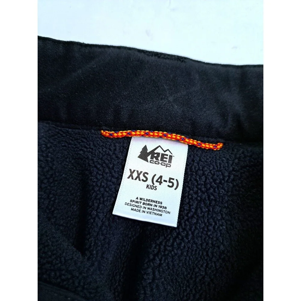 REI Co-Op Kids XXS 4-5 Ski Snow Pants Waterproof Fleece Lined Black Winter - Picture 5 of 10